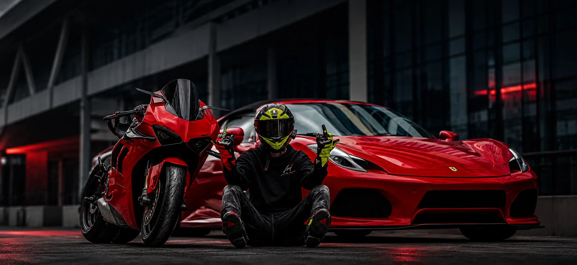 events: group of riders at a meetup